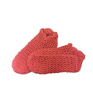 Soft Hand-Knitted Slippers
